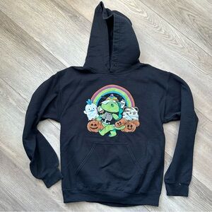 Moriah Elizabeth Pickle the Dinosaur Black Halloween Graphic Hoodie